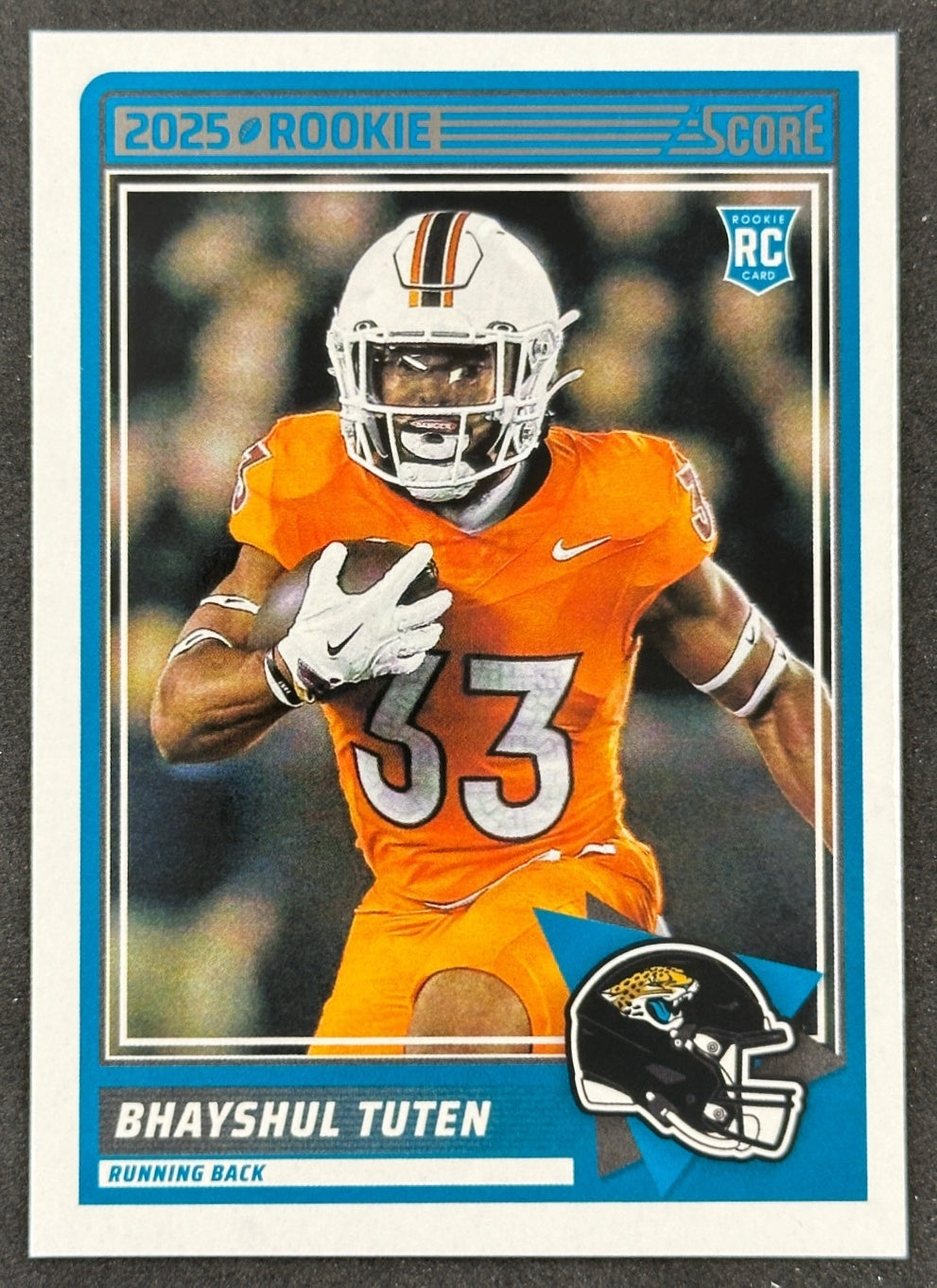 Bhayshul Tuten Score Rookie Jacksonville Jaguars Sports Trading Cards