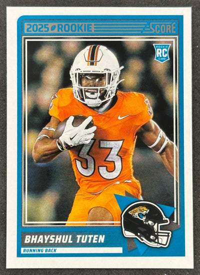 Bhayshul Tuten Score Rookie Jacksonville Jaguars Sports Trading Cards