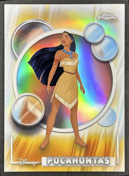 Pocahontas 2026 Topps Chrome Disney Refractor Front