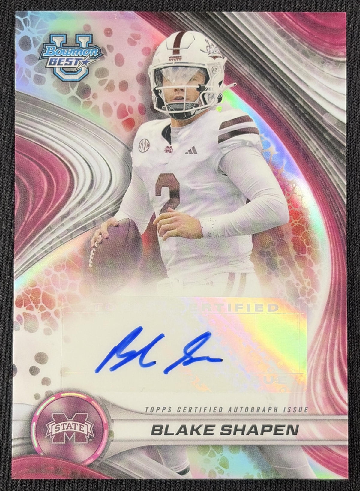 Blake Shapen 2024 Bowman Best University Best of Auto Bulldogs