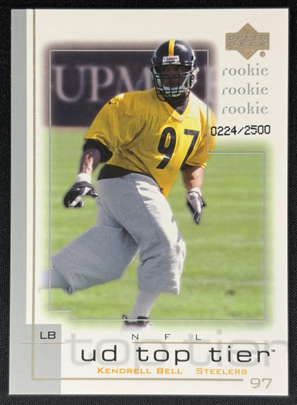 Kendrell Bell 2001 Upper Deck Top Tier /2500 Steelers front