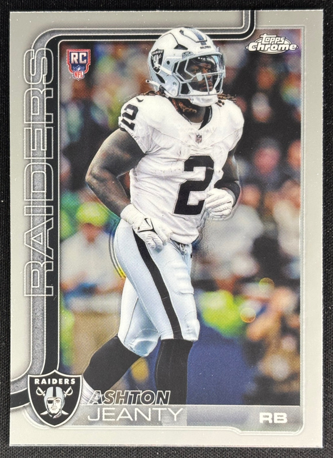 Ashton Jeanty 2025 Topps Chrome Rookie Raiders Sports Trading Cards