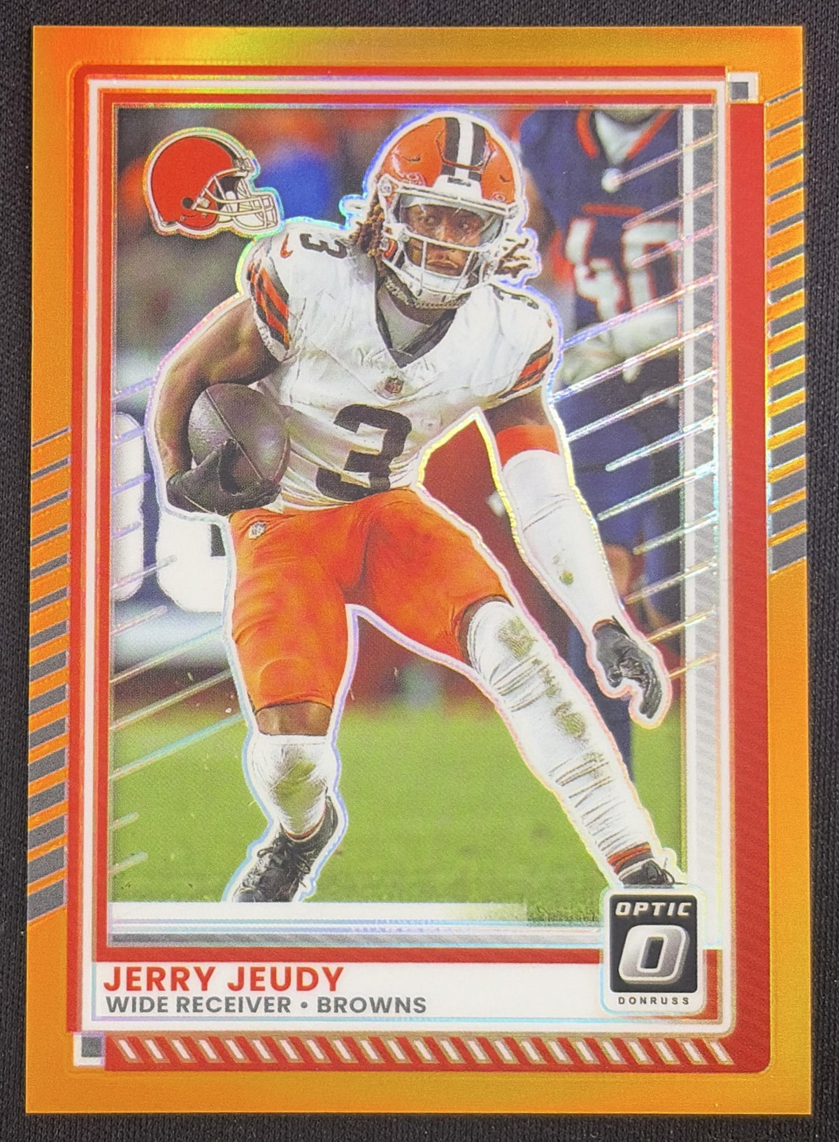 Jerry Jeudy 2025 Panini Donruss Optic Orange Prizm /299 Browns
