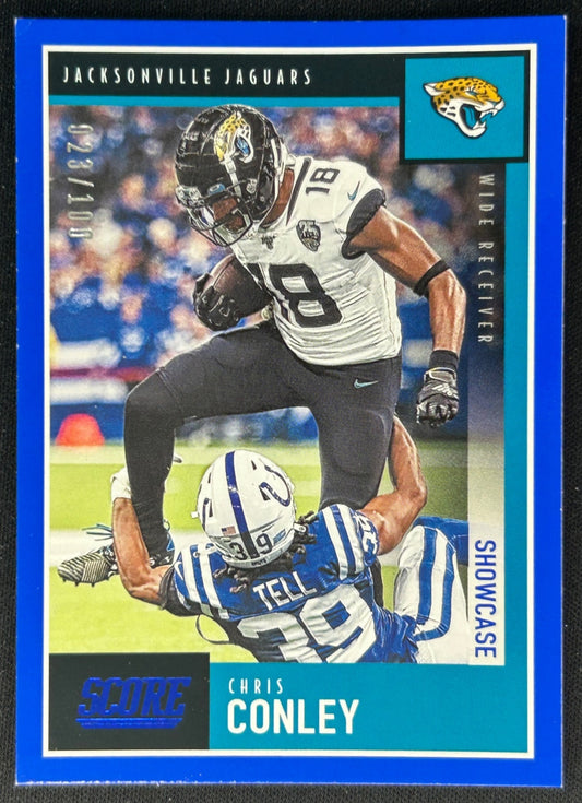 Chris Conley 2020 Panini Score Showcase /100 Jaguars