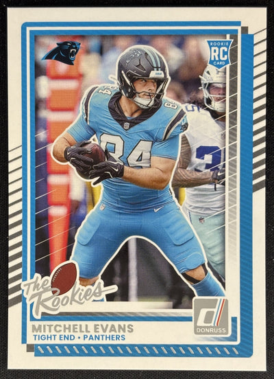 Mitchell Evans 2025 Panini Donruss Rookies & Highlights Panthers Sports Trading Cards