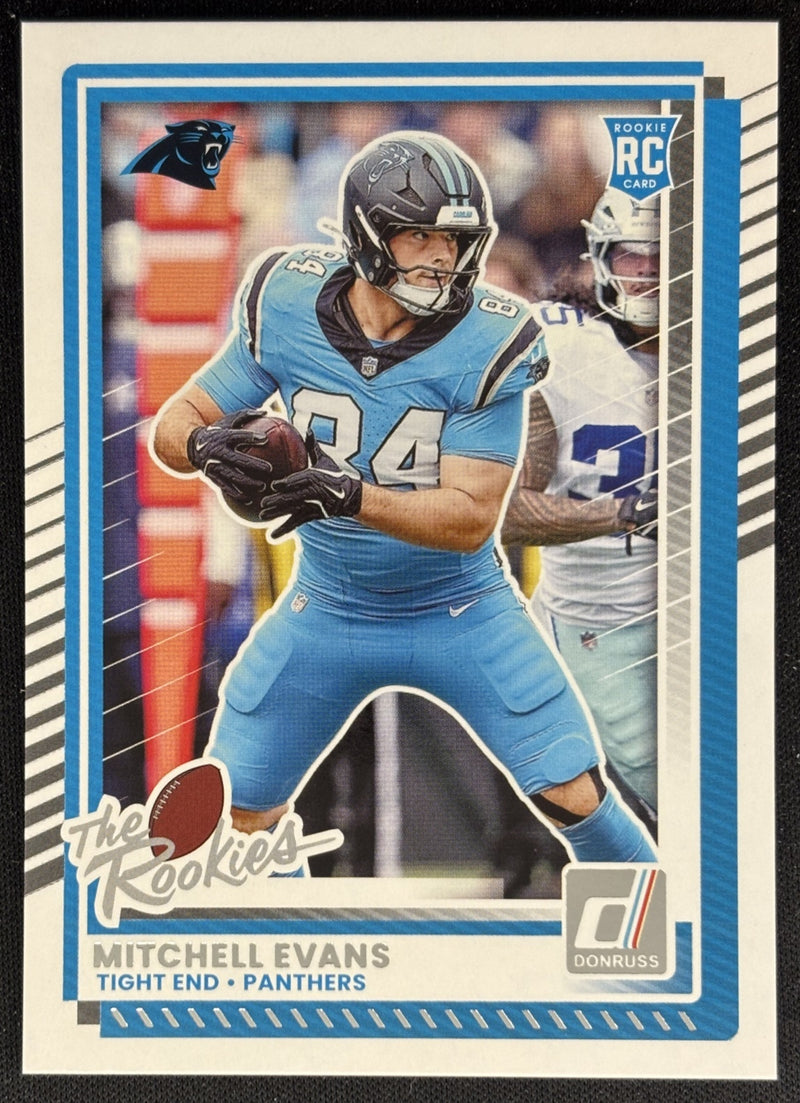 Mitchell Evans 2025 Panini Donruss Rookies & Highlights Panthers
