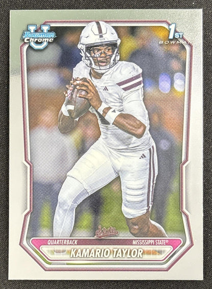 Kamario Taylor 2026 Bowman Chrome Prospects Bulldogs