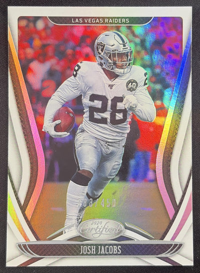 Josh Jacobs 2020 Panini Certified Mirror /450 Raiders