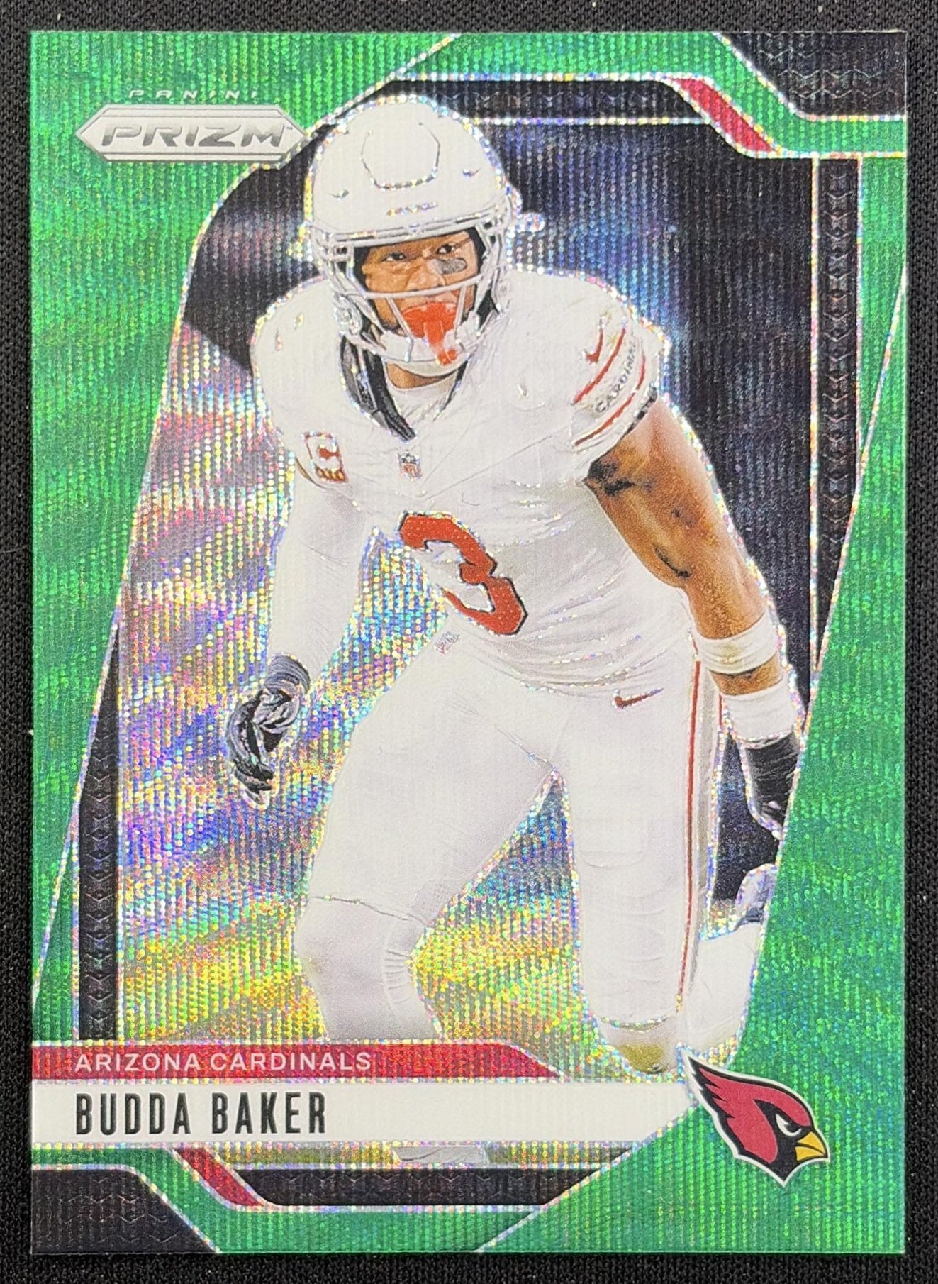 Budda Baker 2024 Panini Prizm Green Wave Cardinals front