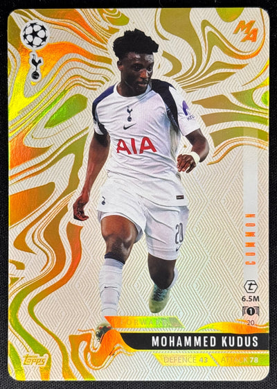 Mohammed Kudus 2025 Match Attax Madness UEFA Champions League Common Tottenham Sports Trading Cards