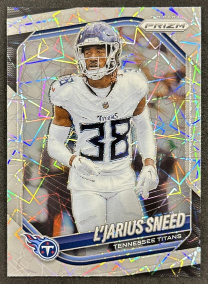 L'Jarius Sneed 2025 Panini Prizm Silver Titans front