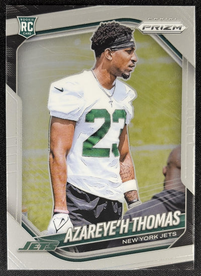 Azareye'h Thomas 2025 Panini Prizm Jets Sports Trading Card