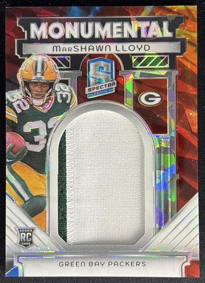 MarShawn Lloyd 2024 Panini Spectra Monumental Memorabilia Astral /40 Packers