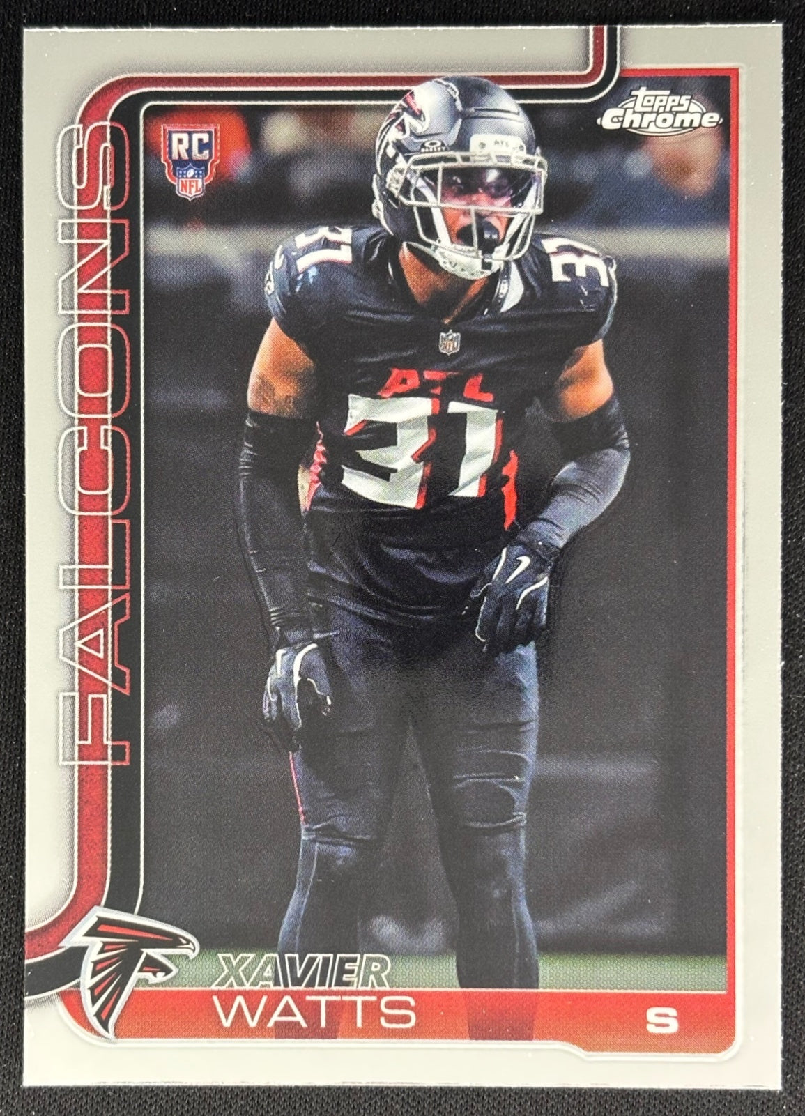 Xavier Watts 2025 Topps Chrome Rookie Falcons Sports Trading Cards