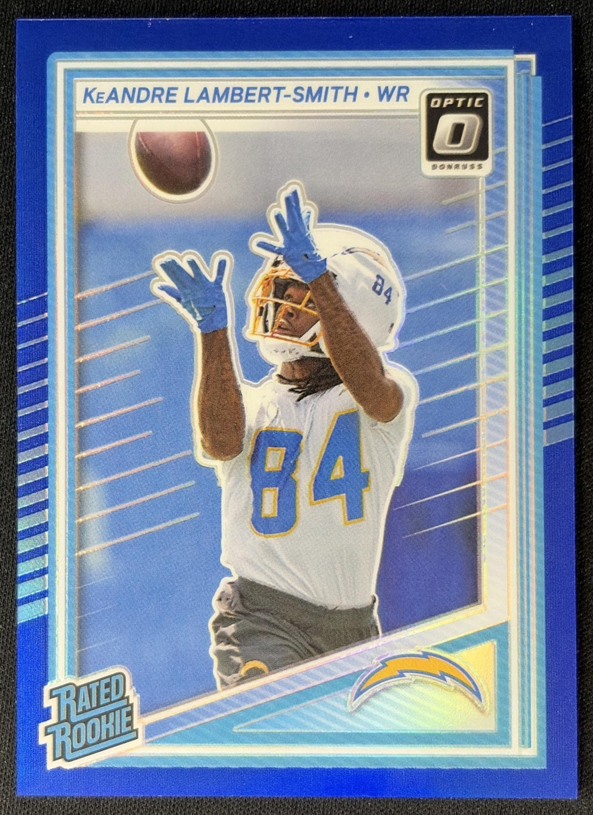 KeAndre Lambert-Smith 2025 Donruss Optic Rated Rookie Blue Prizm /249 Chargers Default Title Sports Trading Cards