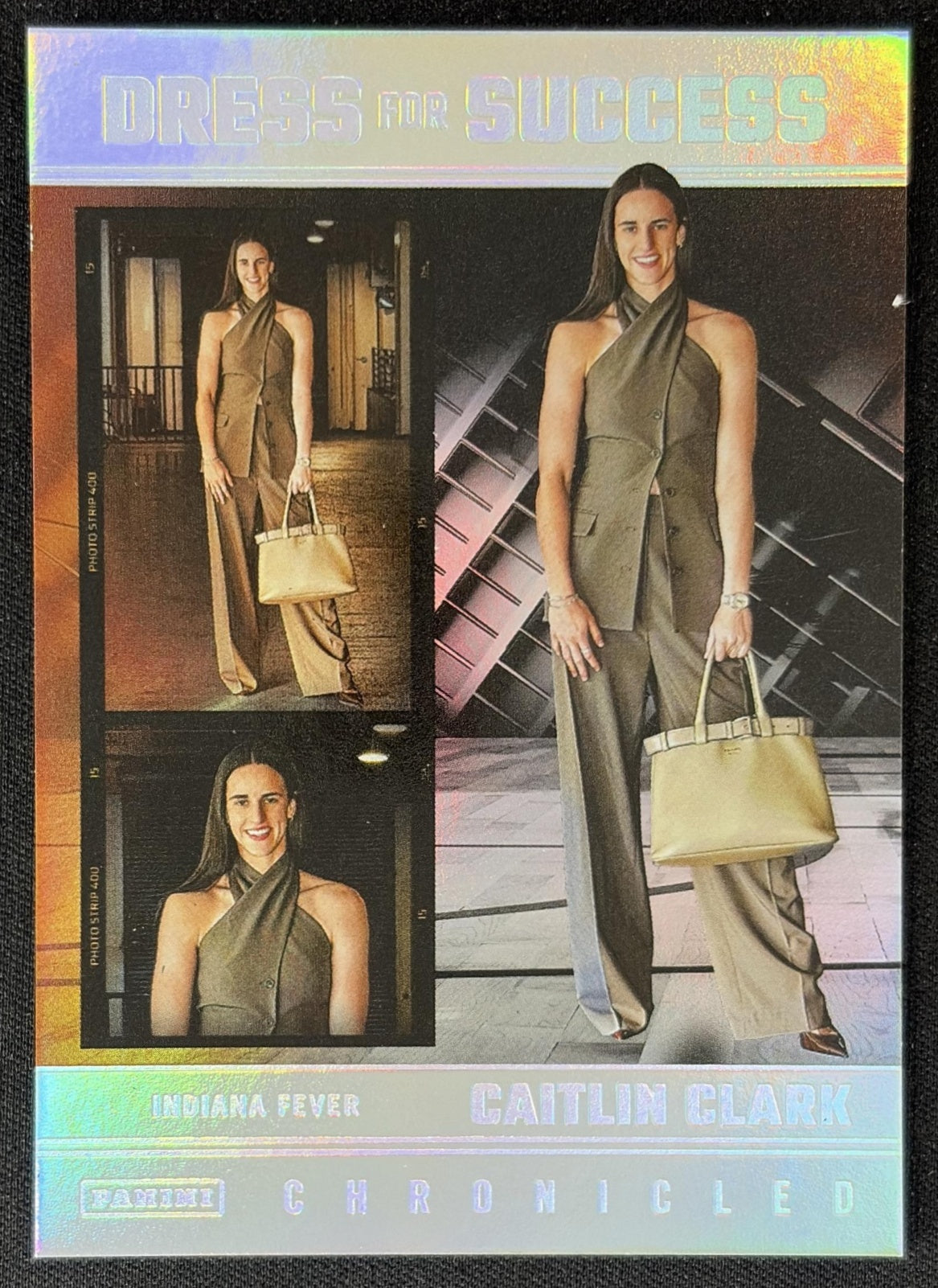 Caitlin Clark 2025 Panini Chronicled Dress For Success Holo Fever 61