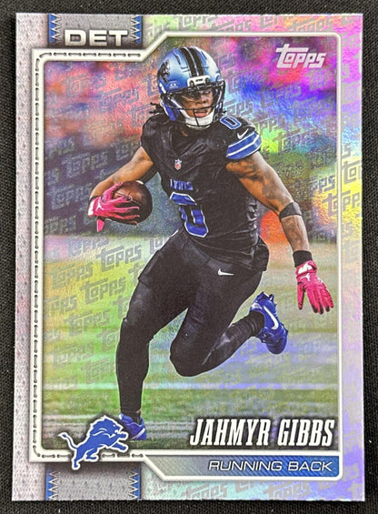 Jahmyr Gibbs 2026 Topps Flagship Fanatics Foil Lions