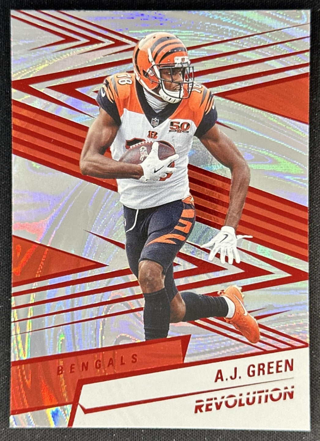 A.J. Green 2025 Panini Revolution Red Swirl Bengals