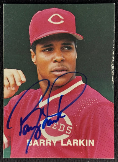 Barry Larkin 1987 "New Reds Machine" Reds Auto #17
