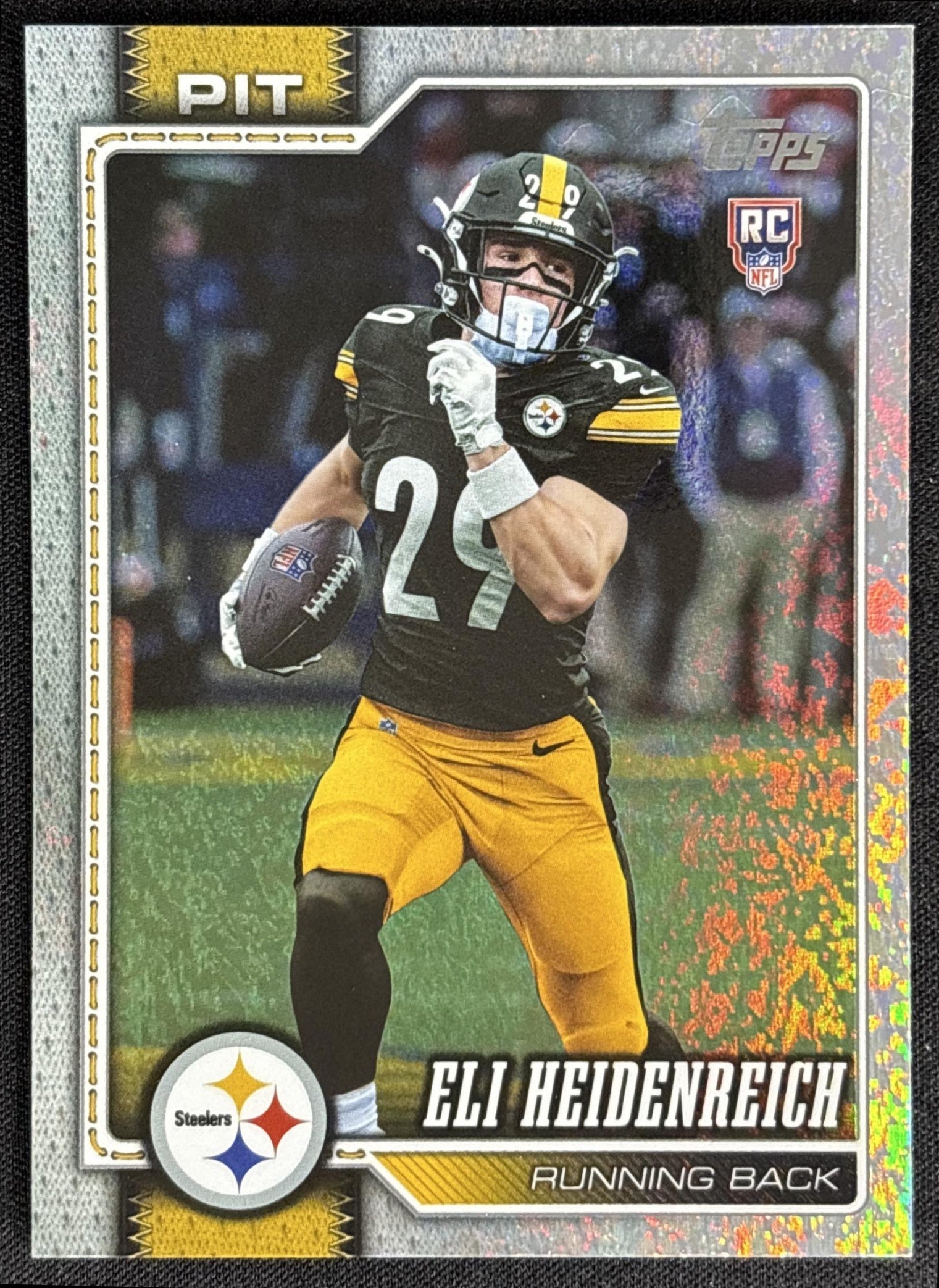 Eli Heidenreich 2026 Topps Rainbow Foil Steelers