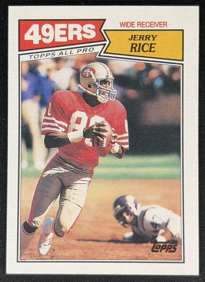 Jerry Rice 1987 Topps 49ers Sports Trading Cards