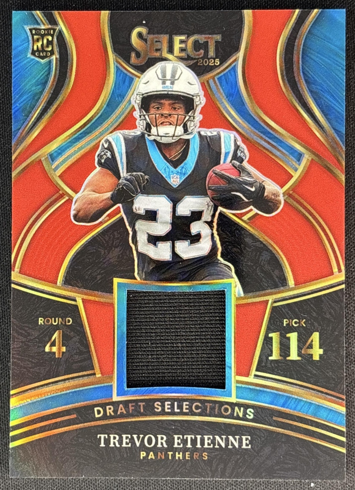 Trevor Etienne 2025 Select Draft Selections Memorabilia Red Prizm Panthers