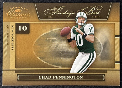 Chad Pennington 2006 Donruss Classics Sunday's Best Bronze /1000 Jets front