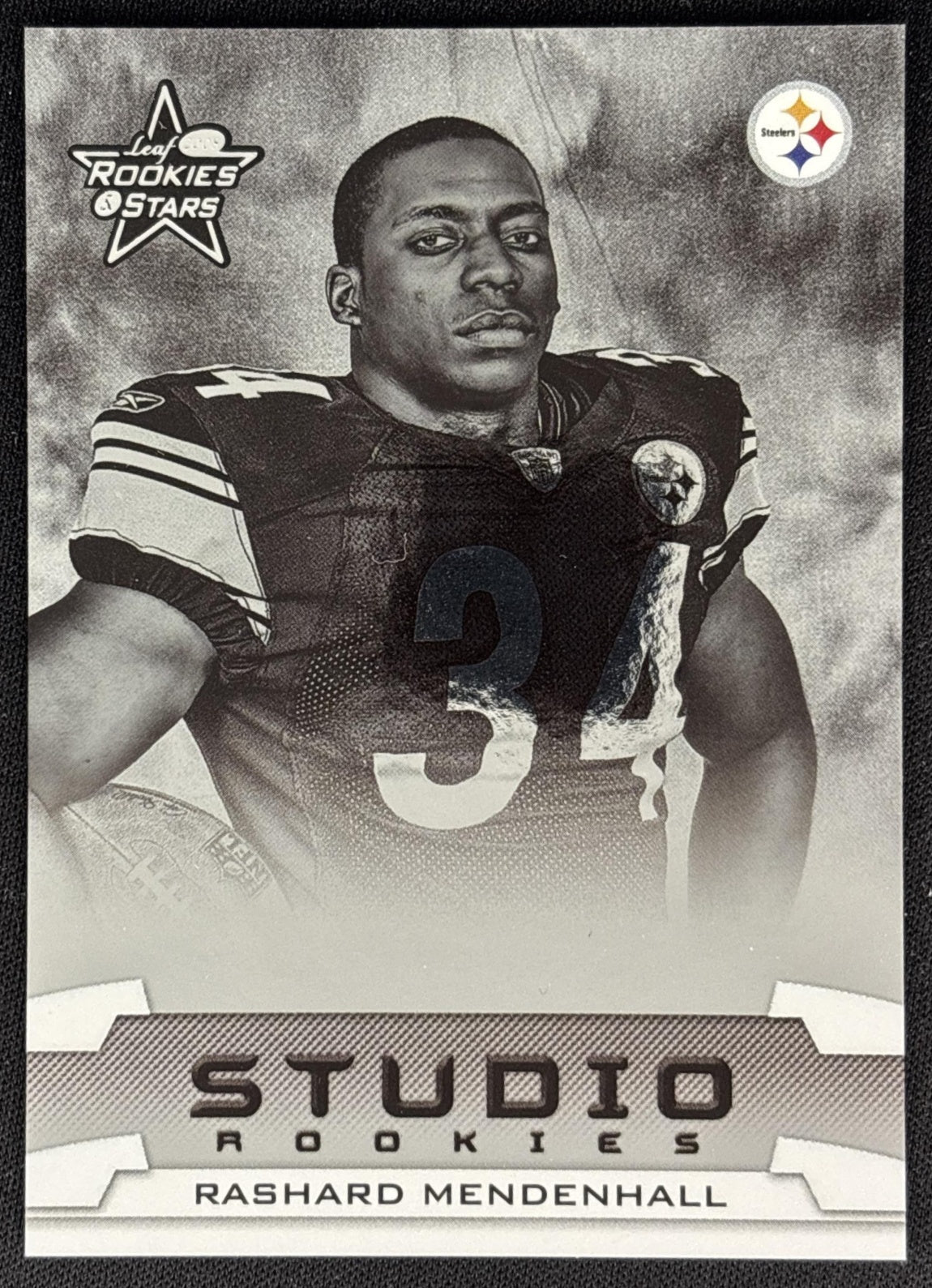 Rashard Mendenhall 2008 Leaf Rookies & Stars Studio /1000 Steelers front