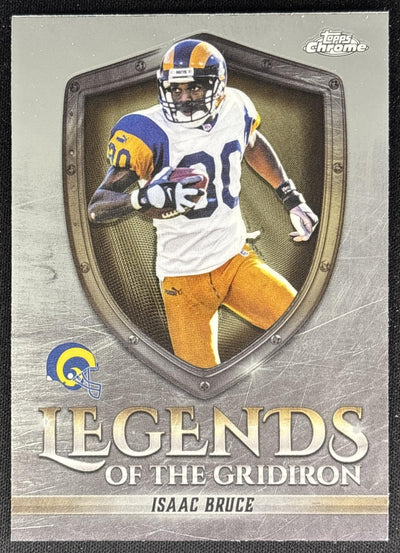 Isaac Bruce 2025 Topps Chrome Legends of the Gridiron Rams Sports Trading Card