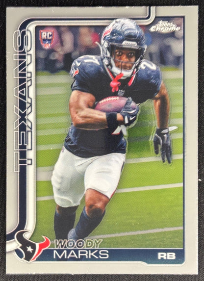 Woody Marks 2025 Topps Chrome Rookie Texans Sports Trading Cards