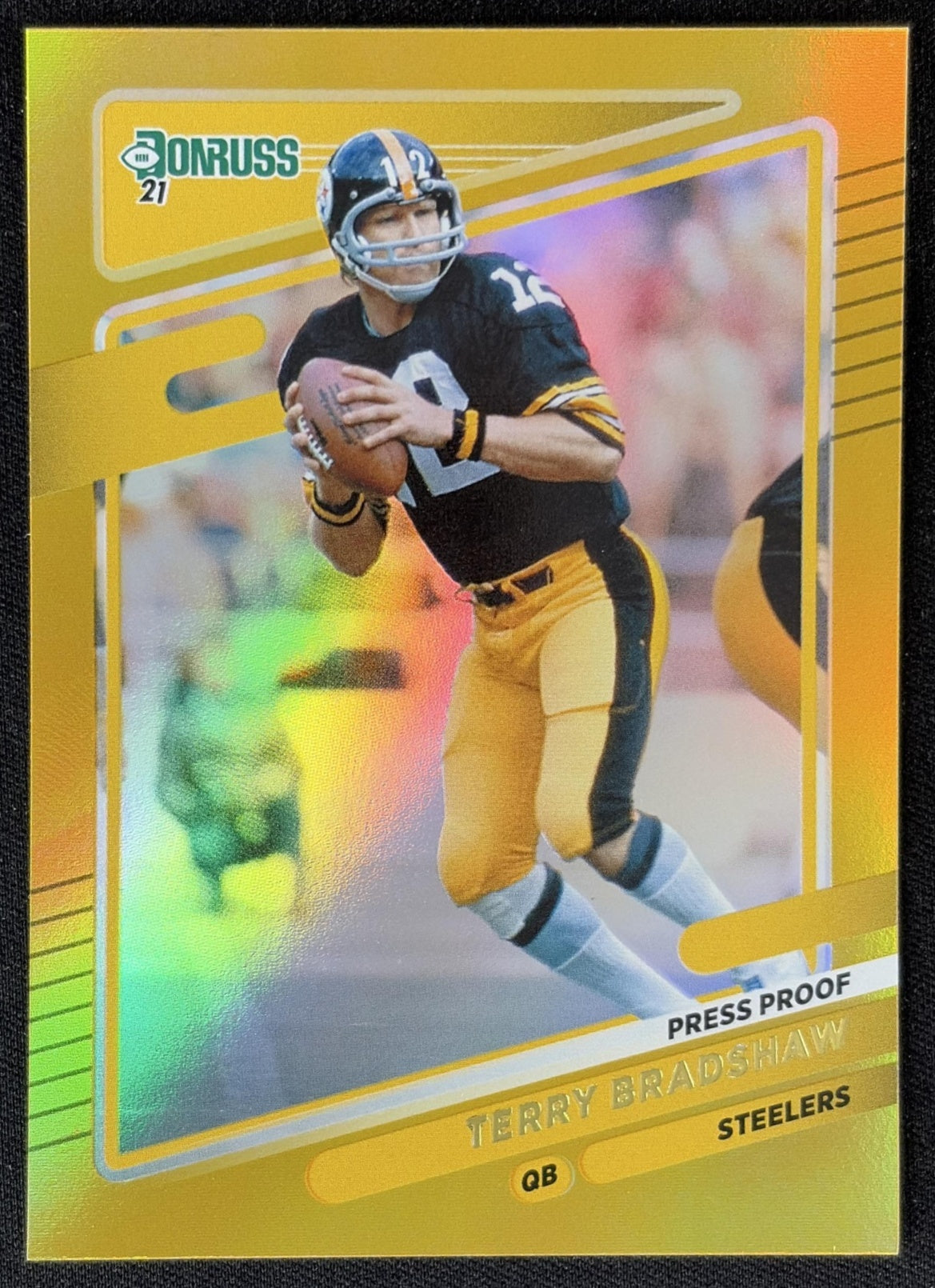 Terry Bradshaw 2021 Panini Donruss Press Proof Premium Steelers - Pittsburgh Steelers