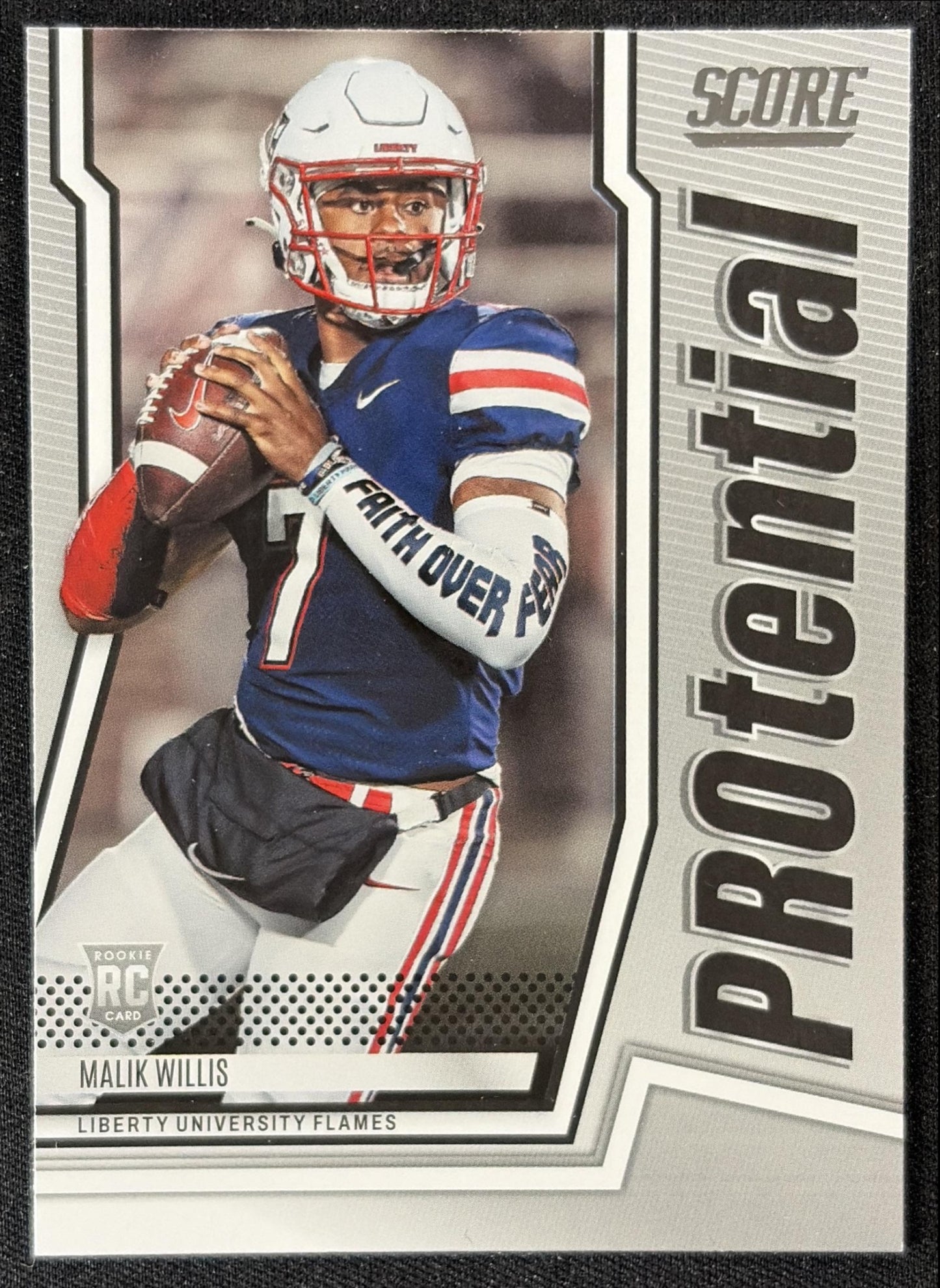 Malik Willis 2022 Panini Score PROtential Flames