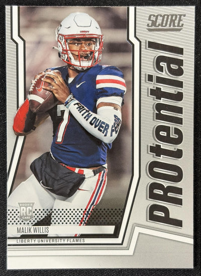 Malik Willis 2022 Panini Score PROtential Flames Titans Sports Trading Card