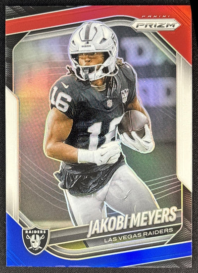 Jakobi Meyers 2025 Panini Prizm Red White & Blue Raiders