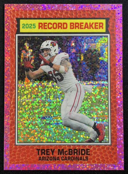 Trey McBride 2026 Topps Heritage Chrome Pink Sparkle Cardinals