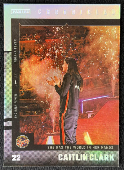 Caitlin Clark 2025 Panini Chronicled Life Style Holo Fever 57 Indiana Fever Sports Trading Card