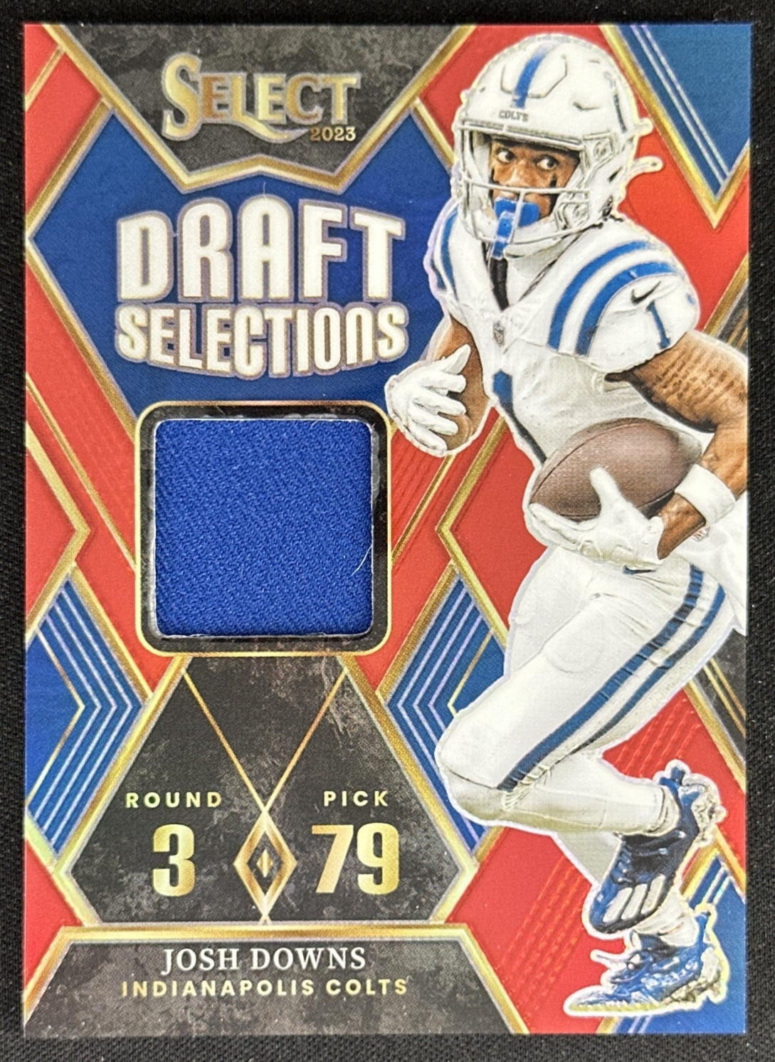 Josh Downs 2023 Panini Select Draft Selections Memorabilia Red Prizm Colts