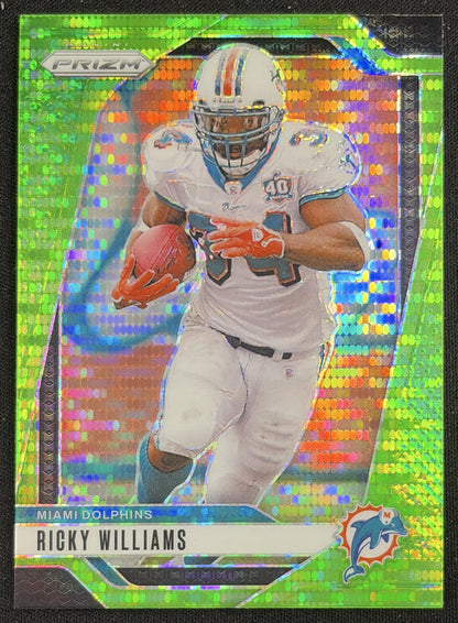 Ricky Williams 2024 Panini Prizm Neon Green Pulsar Dolphins Sports Trading Card