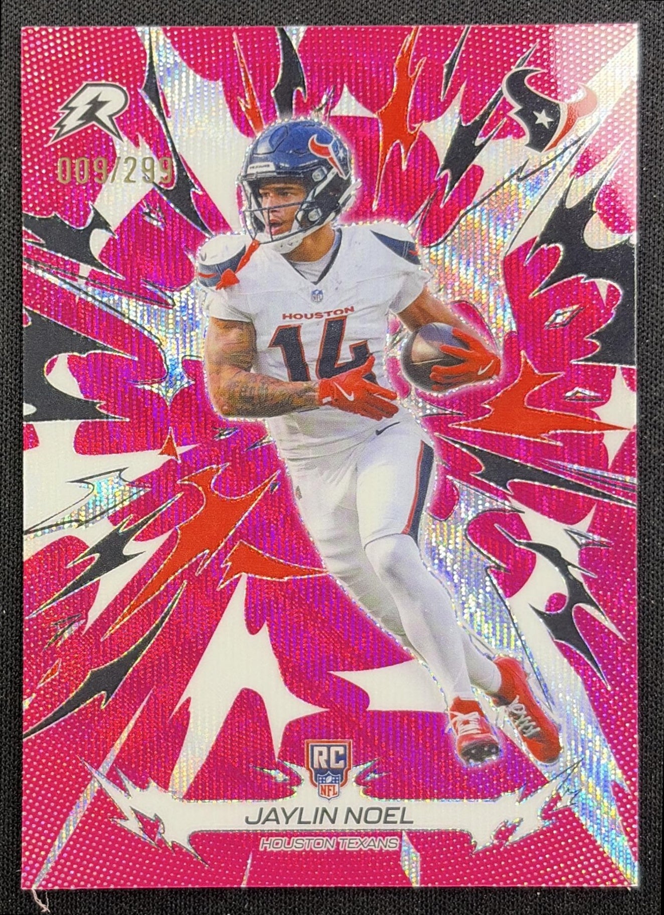 Jaylin Noel 2025 Topps Resurgence Magenta Surge Refractor /299 Texans
