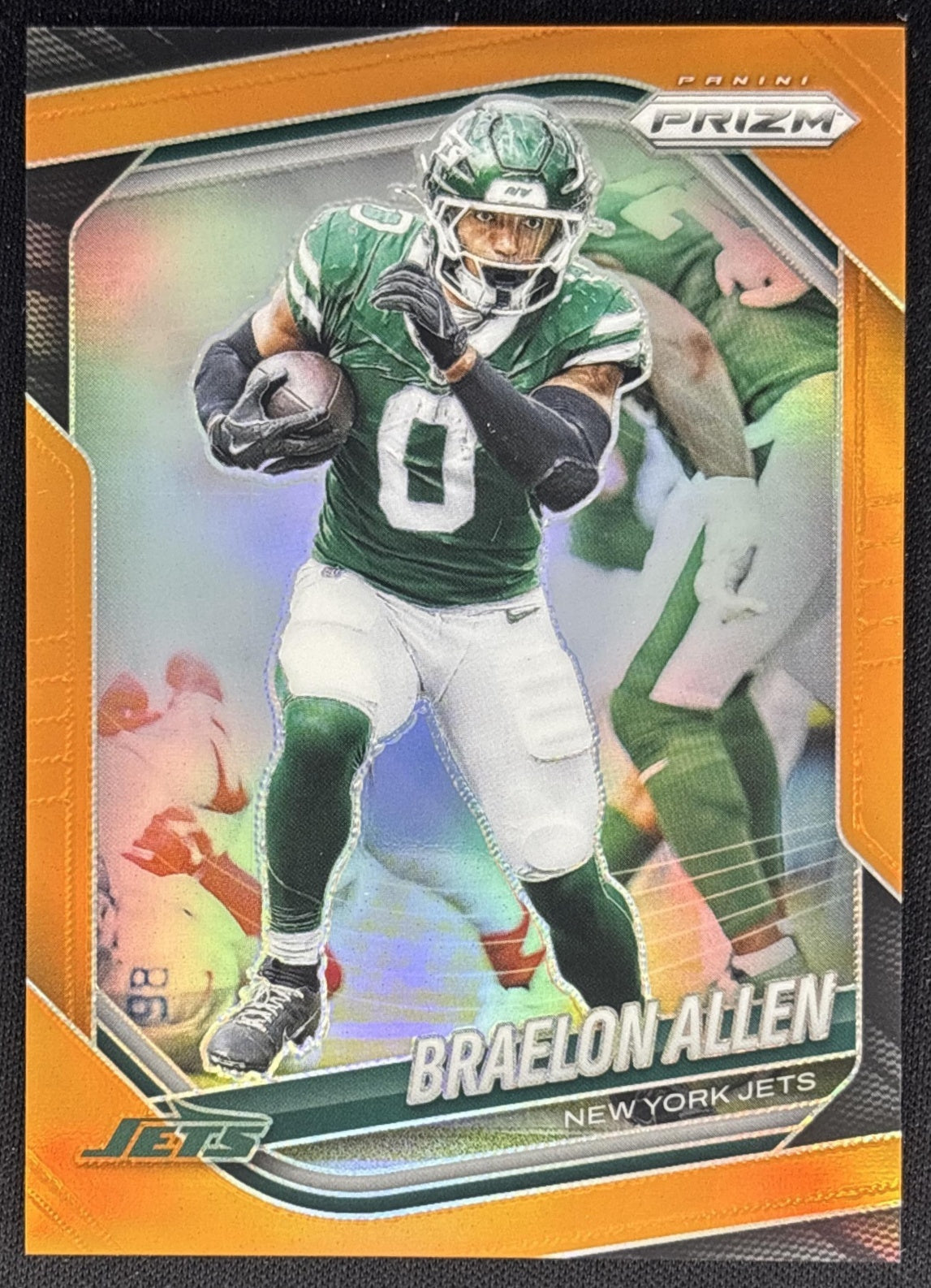 Braelon Allen 2025 Panini Prizm Orange /249 Jets