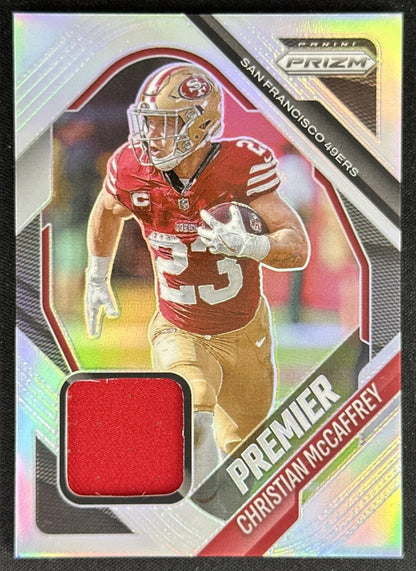 Christian McCaffrey 2025 Panini Prizm Premier Jerseys 49ers
