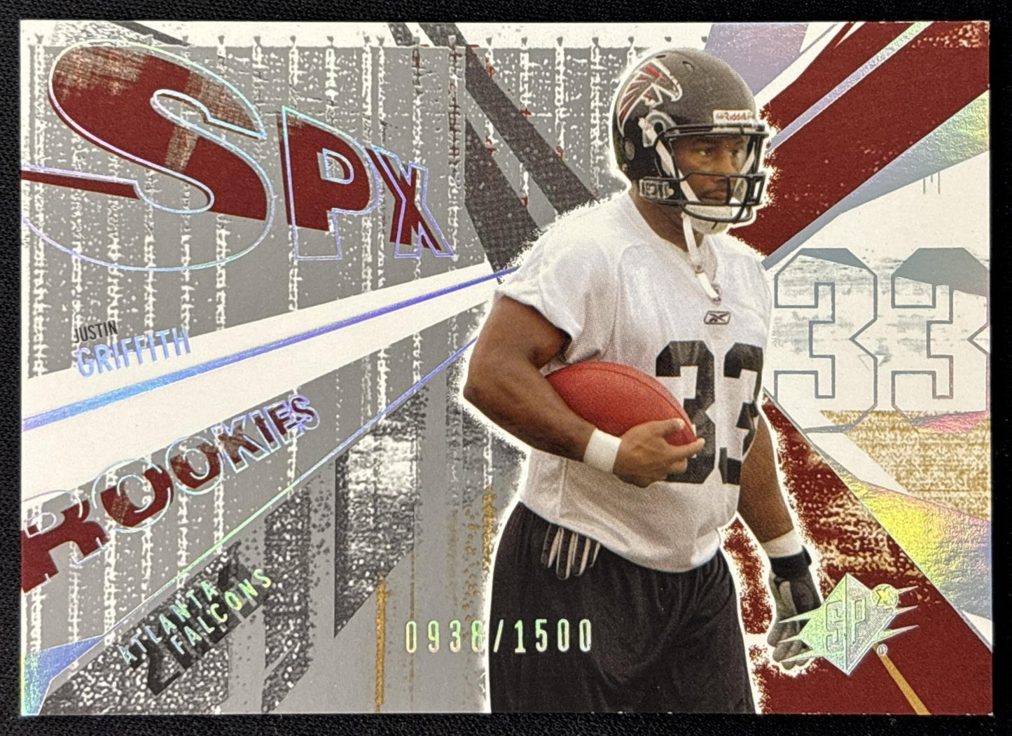 Justin Griffith 2003 SPx /1500 Falcons front