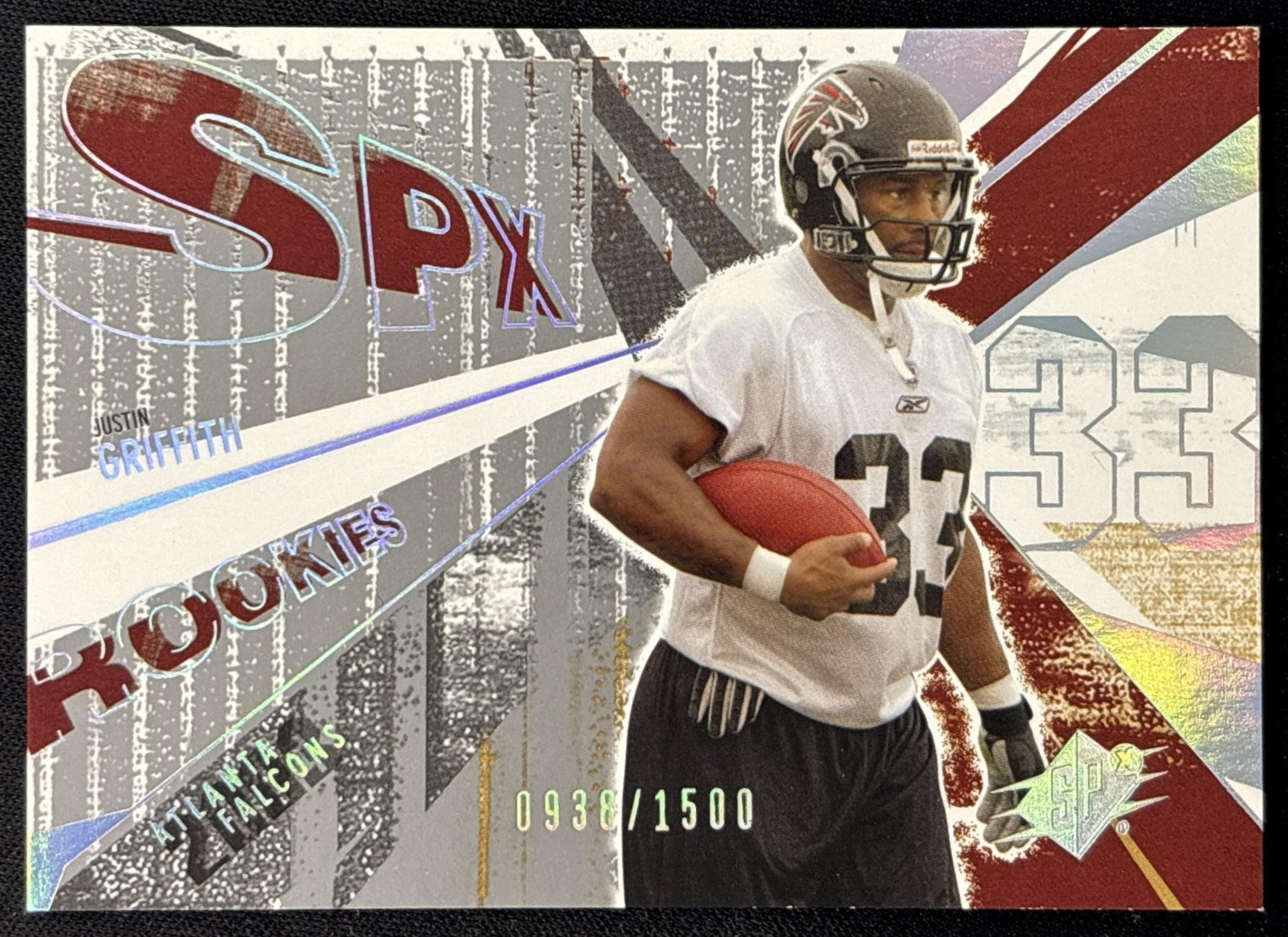 Justin Griffith 2003 SPx /1500 Falcons front