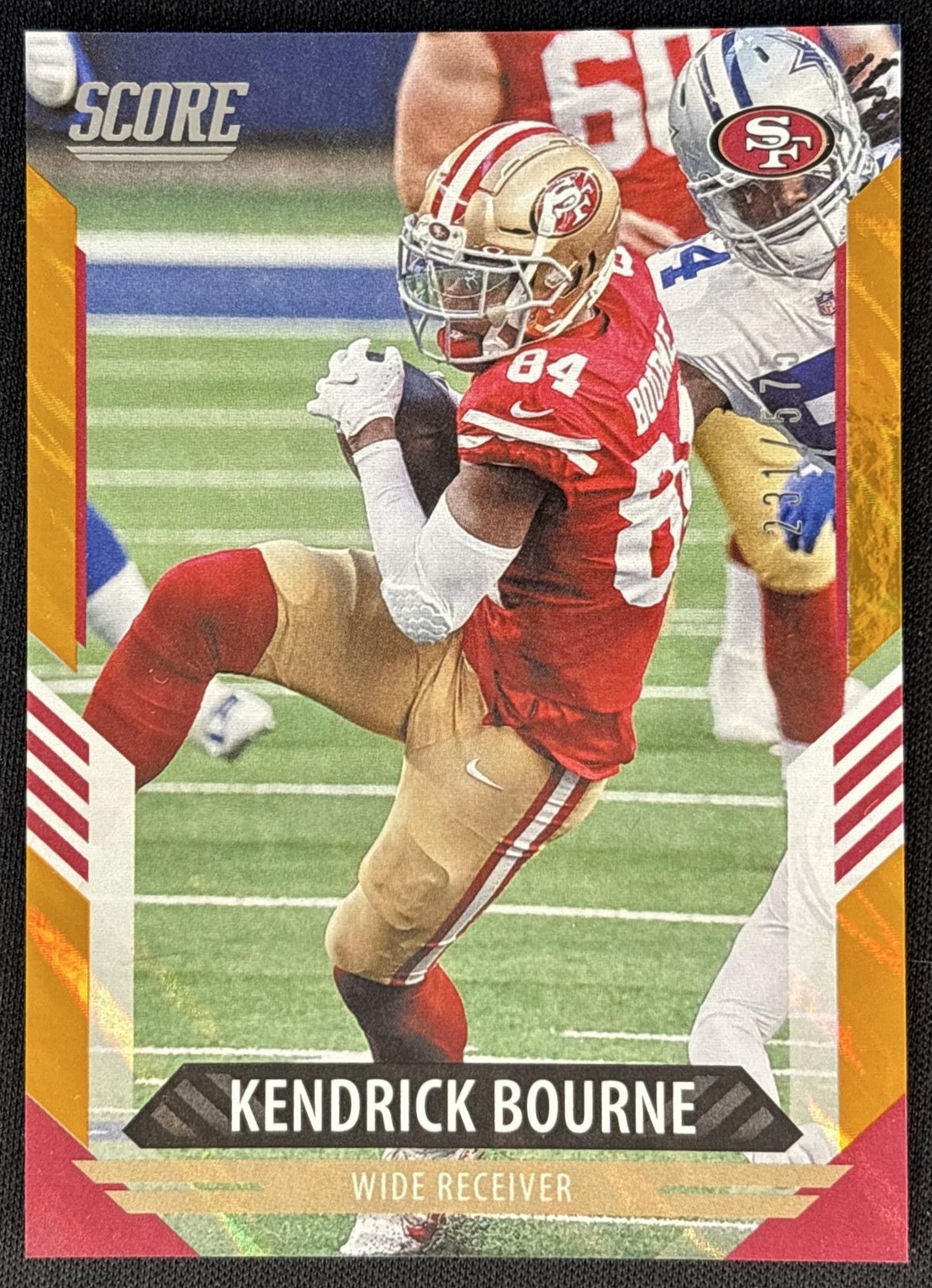 Kendrick Bourne 2021 Panini Score Lava /575 Sports Trading Cards