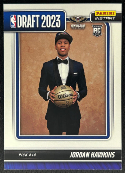 Jordan Hawkins 2023 Panini Instant NBA Draft Night Pelicans Sports Trading Cards