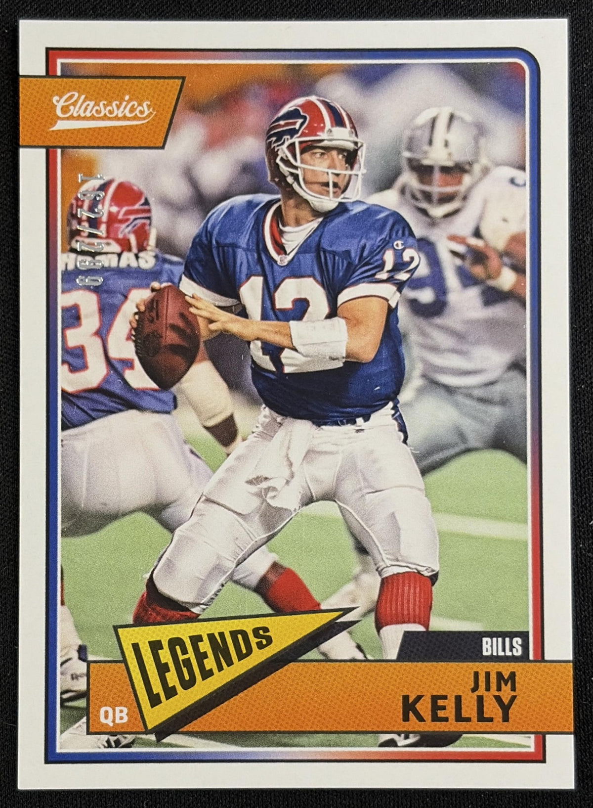 Jim Kelly 2018 Panini Classics Red Back /299 Bills - Front