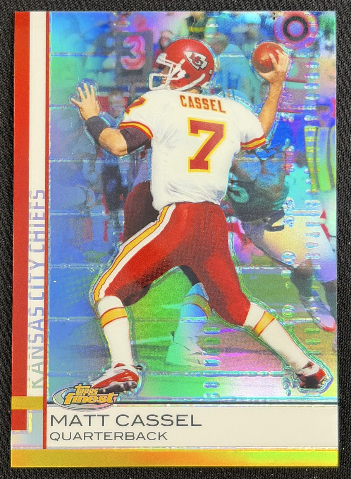 Matt Cassel 2009 Topps Finest Blue Refractor /429 Chiefs