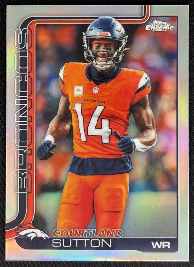 Courtland Sutton 2025 Topps Chrome Refractor Broncos Default Title Football