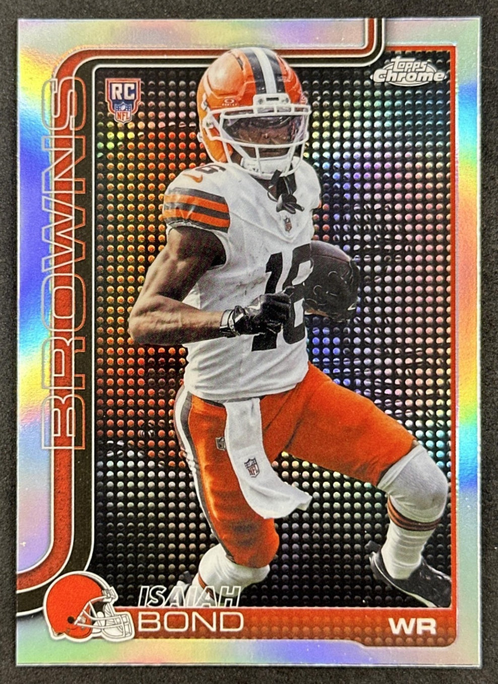 Isaiah Bond 2025 Topps Chrome Lightboard Logo Variation Browns Sports Trading Cards