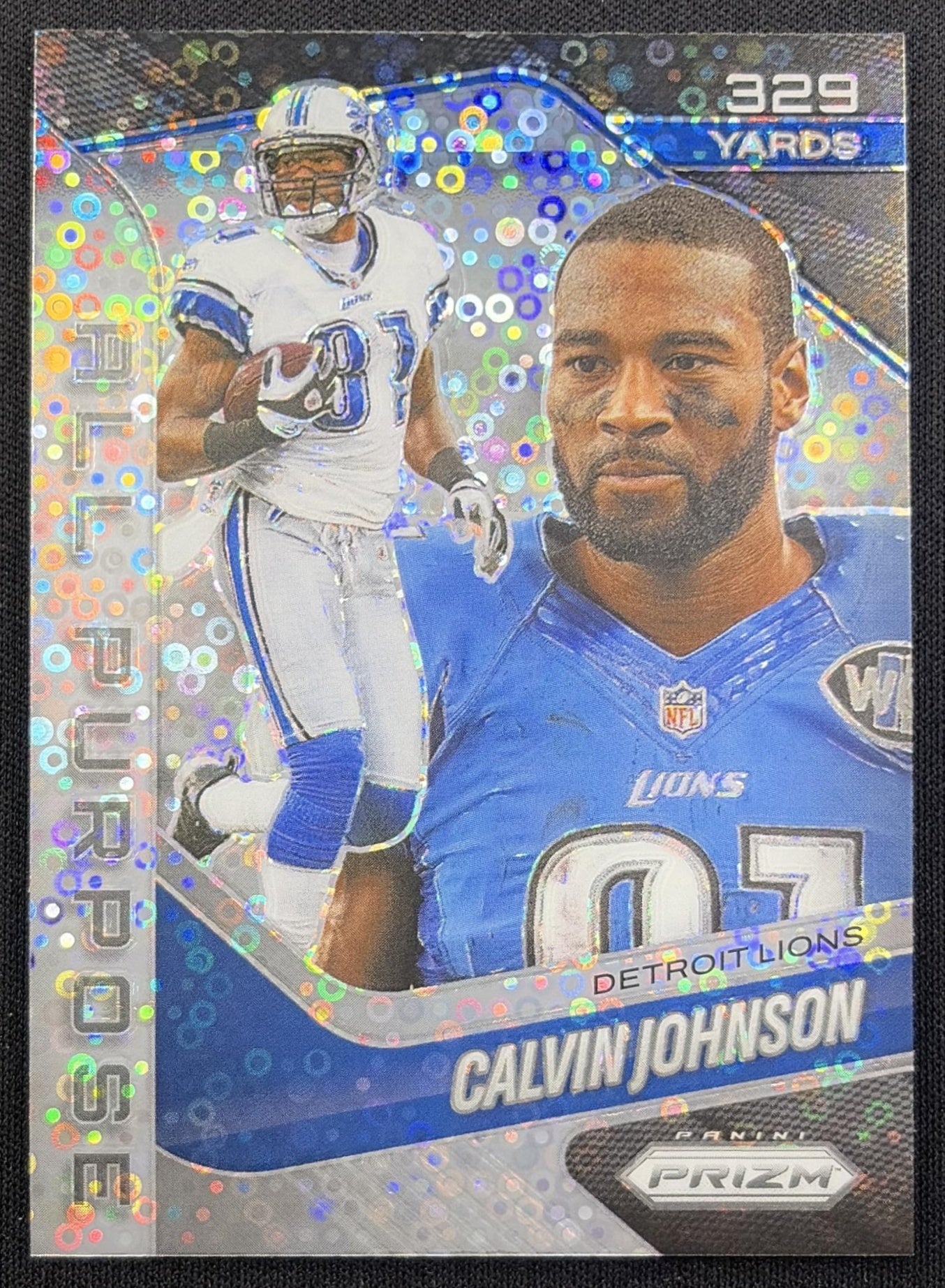 Calvin Johnson 2025 Panini Prizm All Purpose No Huddle Lions Detroit Lions